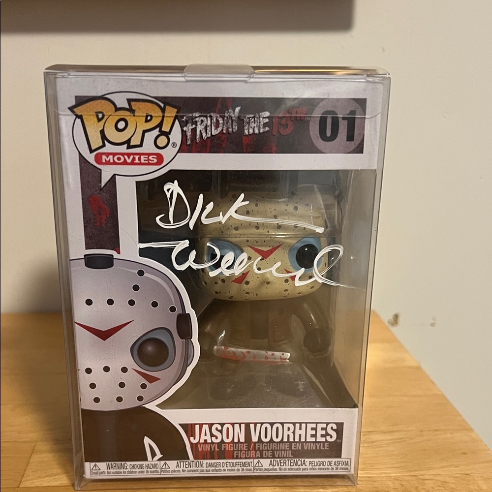 Dick Wieand Signed Funko POP Friday the 13th Jason Voorhees Autographed NO COA